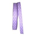 Reliant Ribbon 0.625 in. 50 Yards Grosgrain Confetti Dots Ribbon, Light Orchid 5201-430-03K